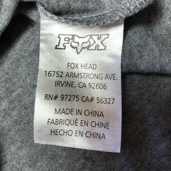 Fox Racing Long Sleeve Grey/Green Top NWOT Small - Picture 6 of 10
